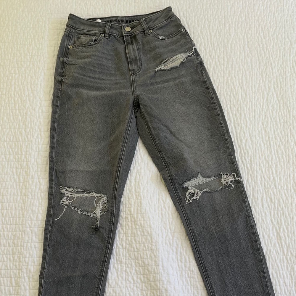 Black Whitewashed Jeans